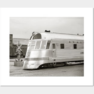 Zephyr Streamlined Train, 1939. Vintage Photo Posters and Art